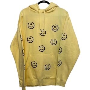 Smilez Hoodie Yellow NWOT size L‎
